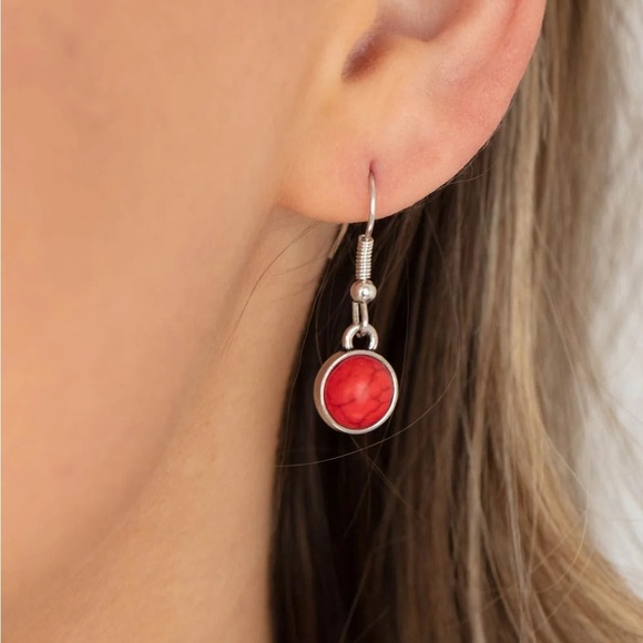 Red and Silver Women's Necklace - Picture 3 of 7